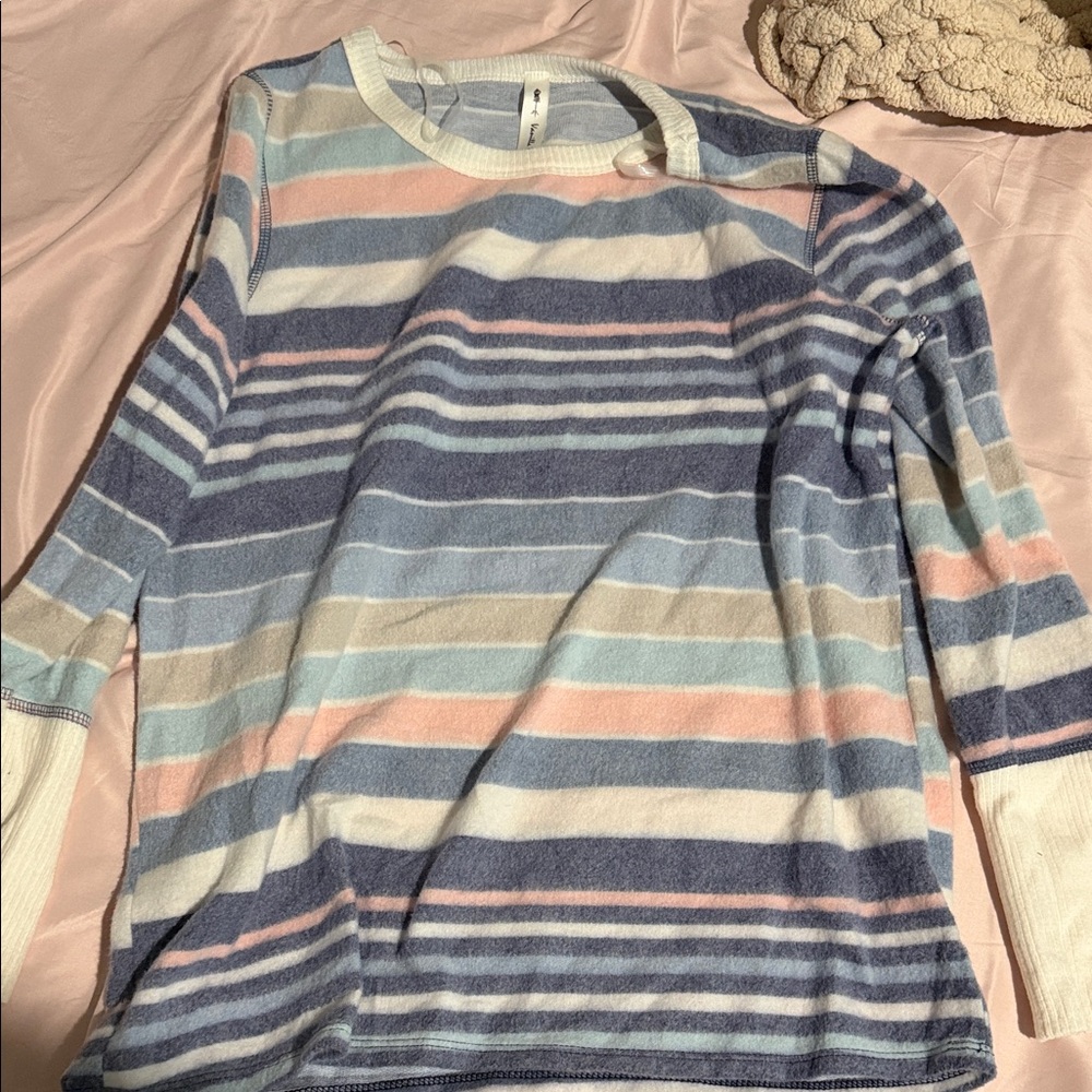 Vanilla Bay Multicolor Striped Long Sleeve Top